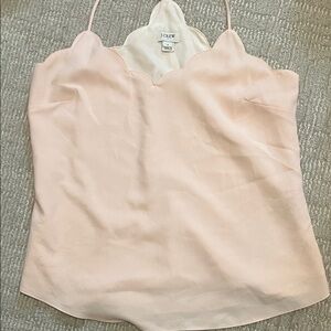 J. Crew Women's Light Pink Scalloped Camisole